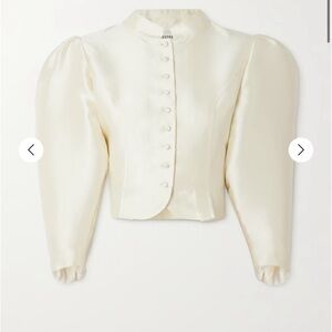 Elegant Cream Satin Blouse